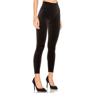 Spanx Velvet Leggings Malachite Shapewear Stretch Black XL  NWT
